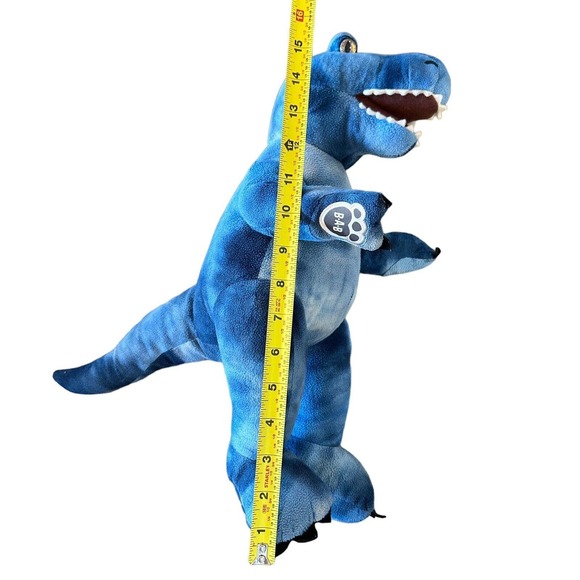 Build a Bear T Rex Tyrannosaurus Dinosaur Plush Stuffed Animal 16" Blue Roars - Picture 9 of 9